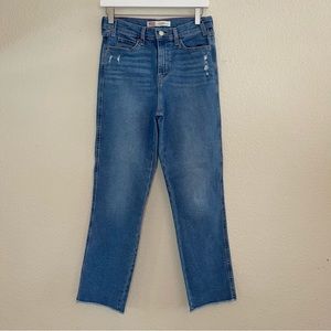 Levi Strauss Heritage High Rise Ankle Straight jeans size 16